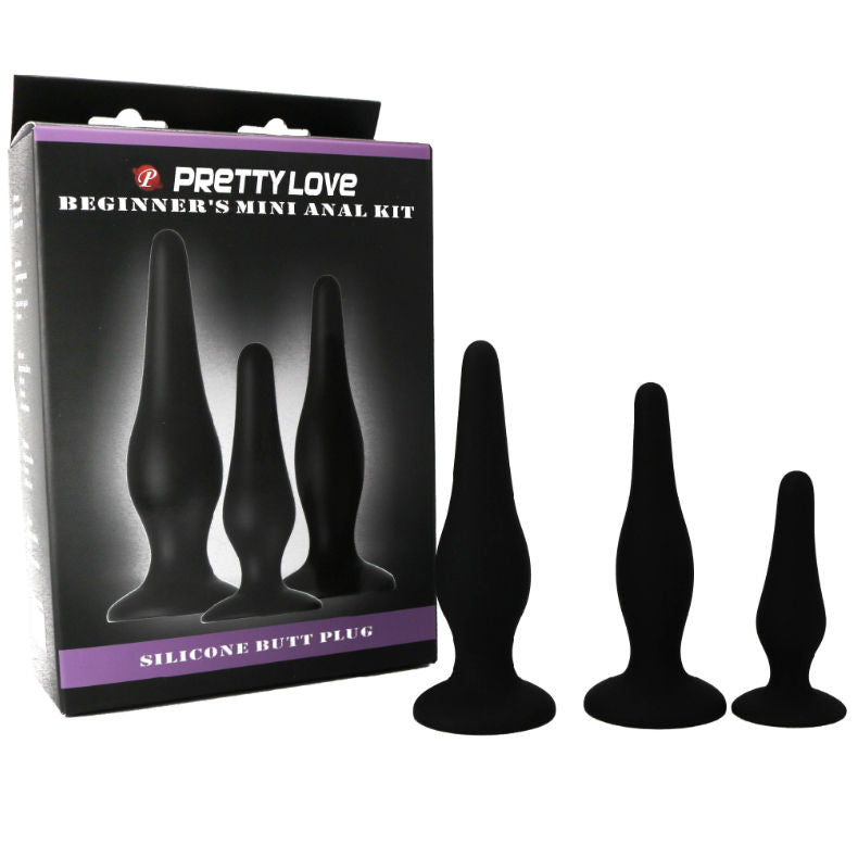 PRETTY LOVE – Anal plugs silicone initiation kit