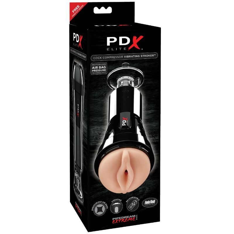PDX ELITE – MASTURBATORE CON VIBRAZIONE ED EFFETTO COMPRESSORE