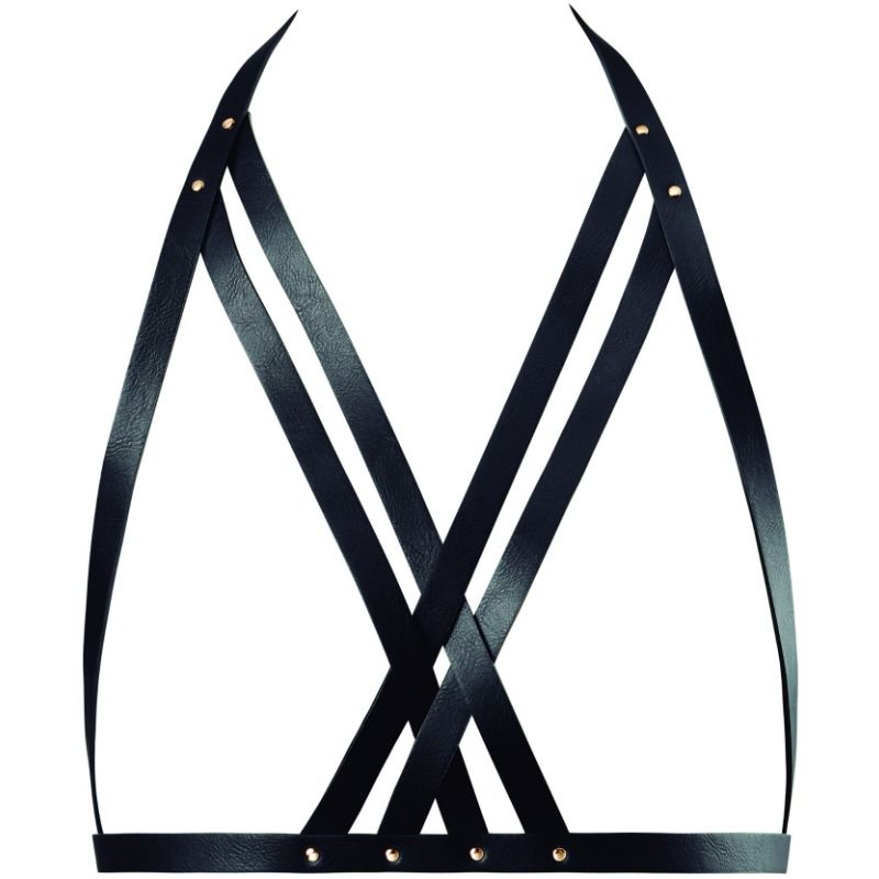 BIJOUX INDISCRETS Maze – Halfter-BH-Geschirr, schwarz