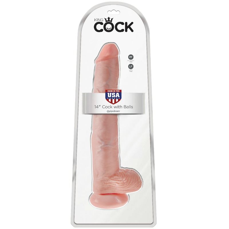 KING COCK – Klassischer Dildo mit Hoden