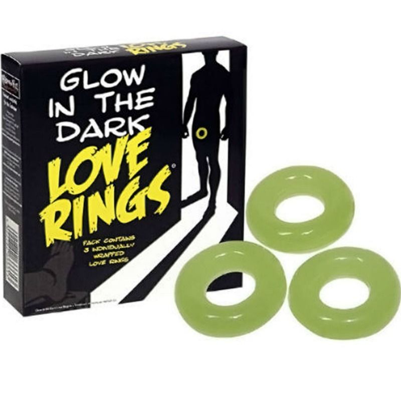 SPENCER & FLEETWOOD Fluoreszierende Ringe – 3er-Set