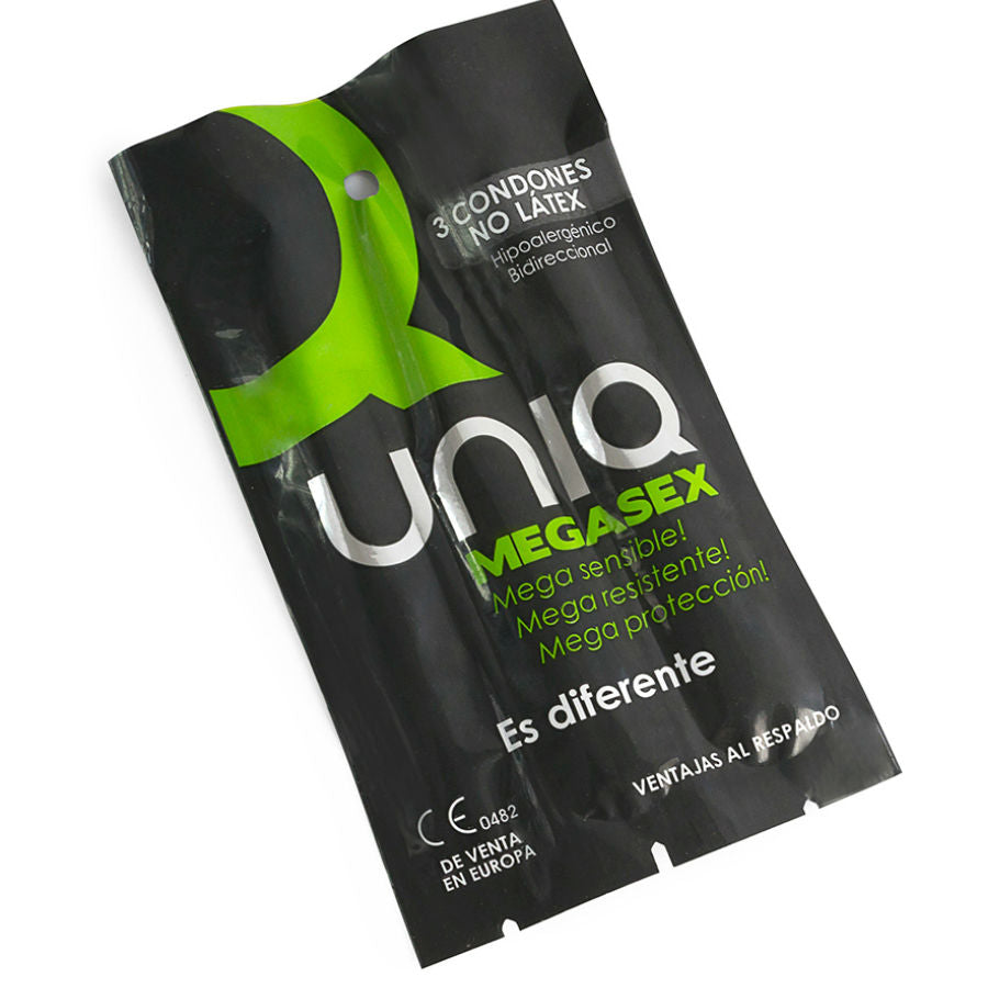 UNIQ Megasex – Latexfreie sensitive Kondome, 3 Stück