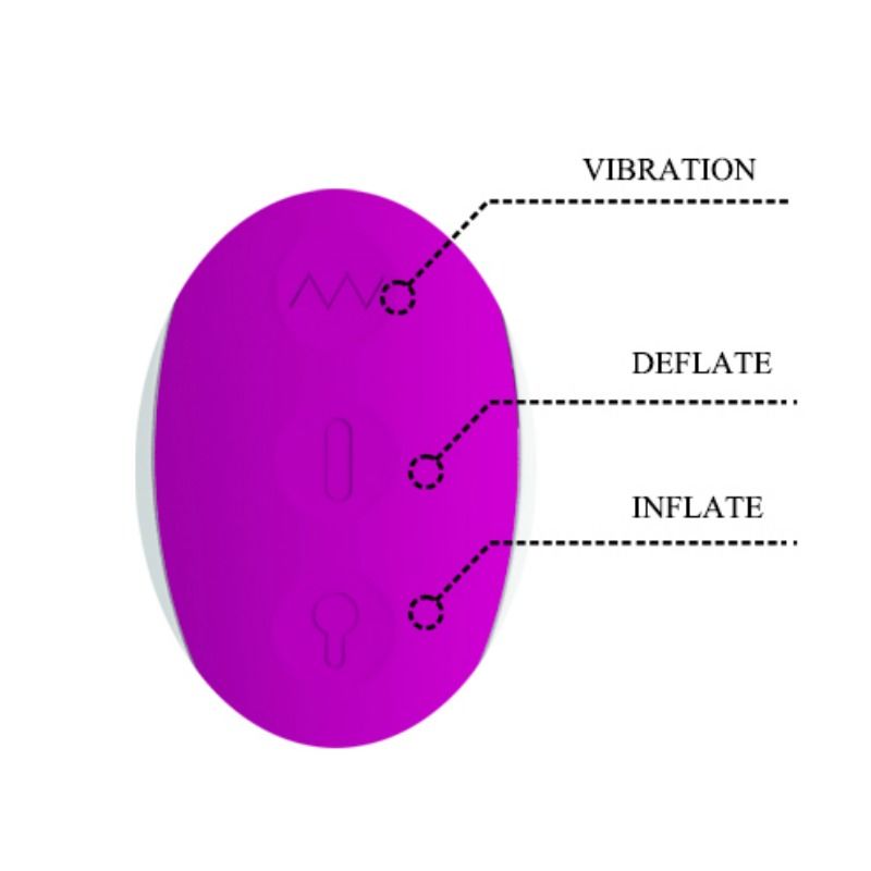 PRETTY LOVE Dempsey – Aufblasbarer Vibrator, wiederaufladbar