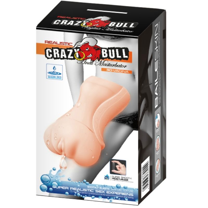 CRAZY BULL Waterskin – Vagina-Masturbator mit Selbstschmierung