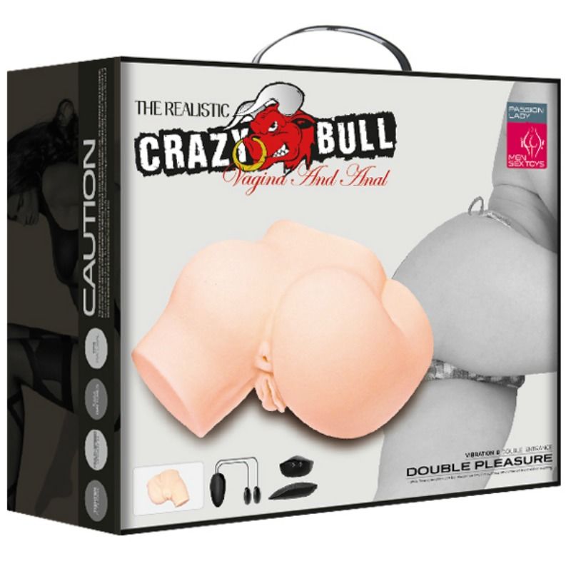 CRAZY BULL – Cul avec vagin et Anus réalistes et Vibration