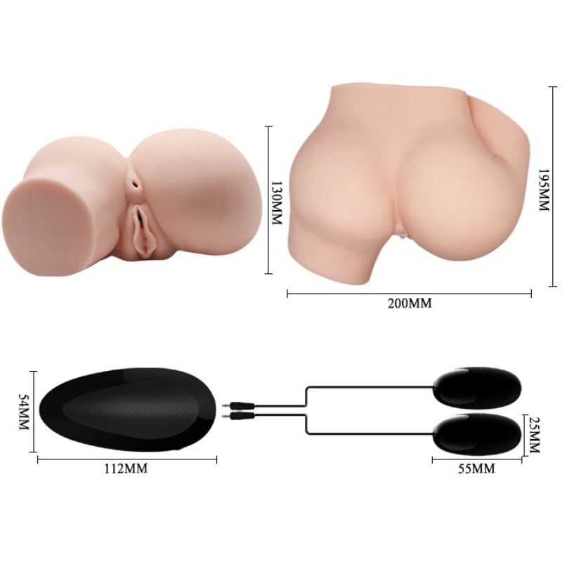 CRAZY BULL – Cul avec vagin et Anus réalistes et Vibration