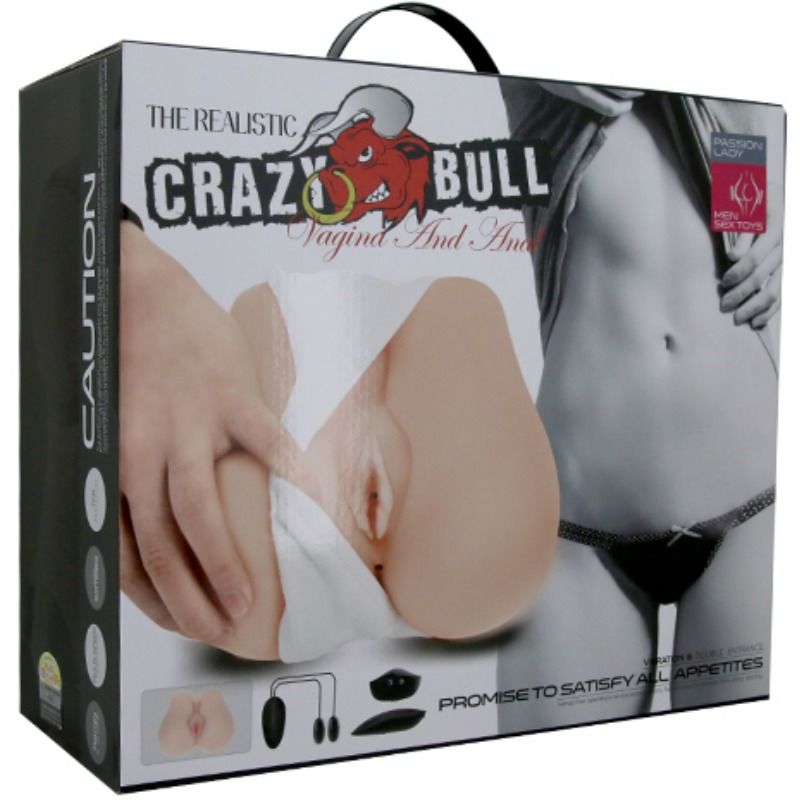 CRAZY BULL Realistische Vagina und Anus 3 – Masturbator mit angehobener Beinposition