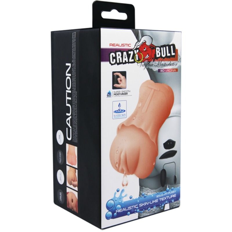 CRAZY BULL – Water skin vagina masturbador with vibrating bullet 2
