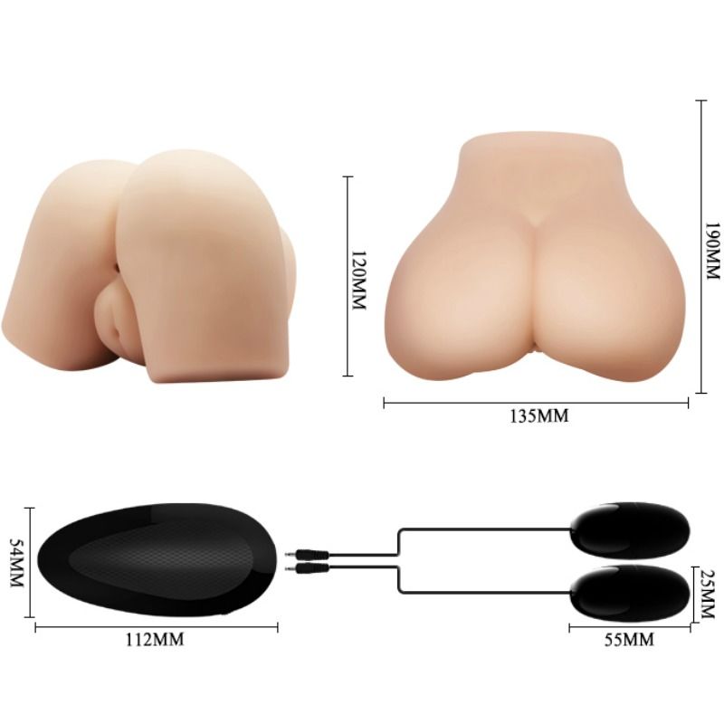 CRAZY BULL Realistische Vagina und Anus 4 – Masturbator mit angehobener Beinposition