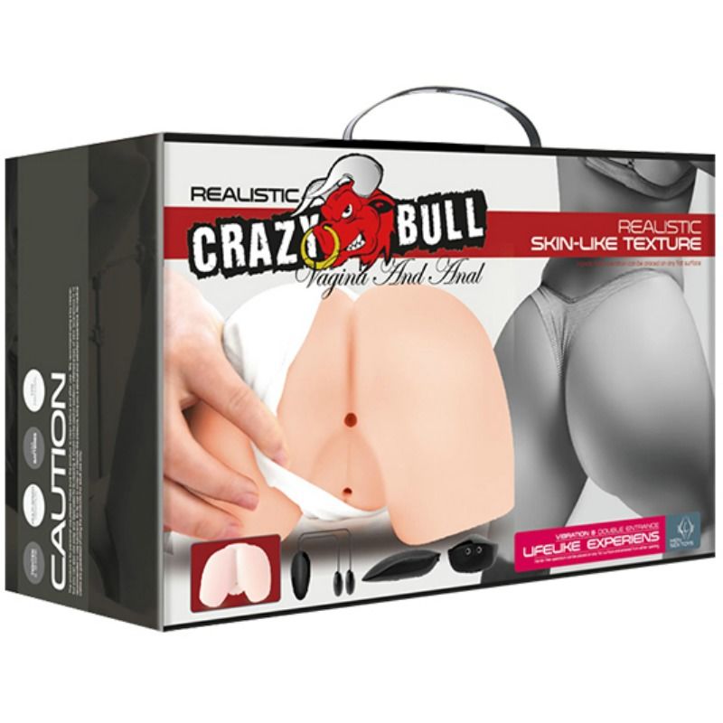 CRAZY BULL Realistische Vagina und Anus 4 – Masturbator mit angehobener Beinposition