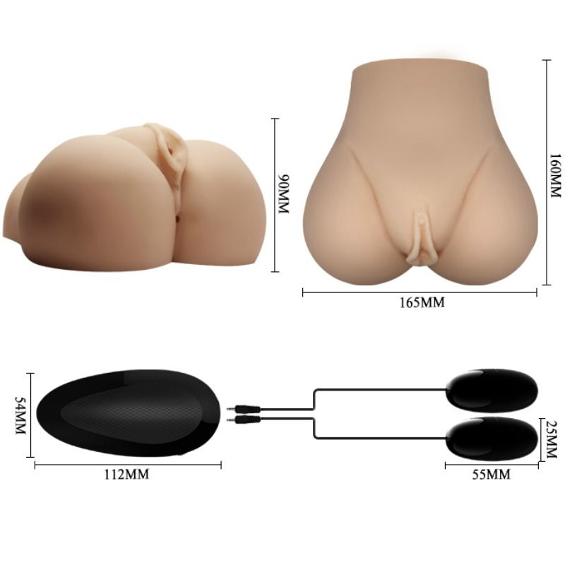 CRAZY BULL Realistische Vagina und Anus 7 – Masturbator mit angehobener Beinposition