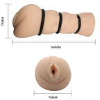 CRAZY BULL Vagina-Masturbator – mit verengenden Silikonringen