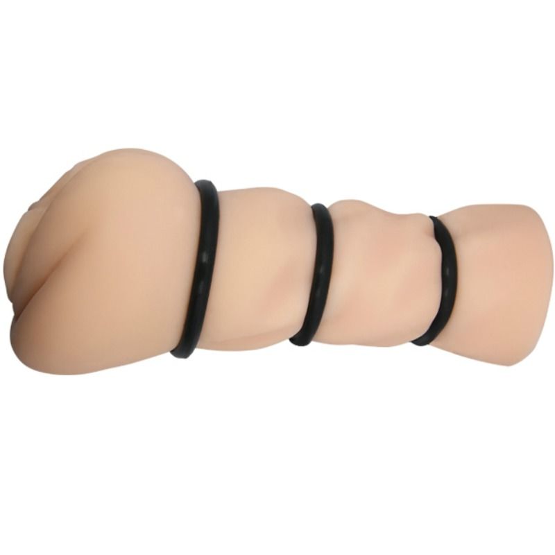 CRAZY BULL Vagina-Masturbator – mit verengenden Silikonringen