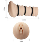 CRAZY BULL Vagina-Masturbator Modell 2 – mit verengenden Silikonringen