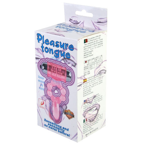 BAILE – Anello in silicone 10 ritmi di lingua con vibrazione rosa