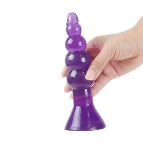 BAILE – Analplug aus Gelatine, 17 cm, lila