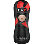 PDX Elite Anal Stroker – Vibrierender Masturbator aus Fanta Flesh