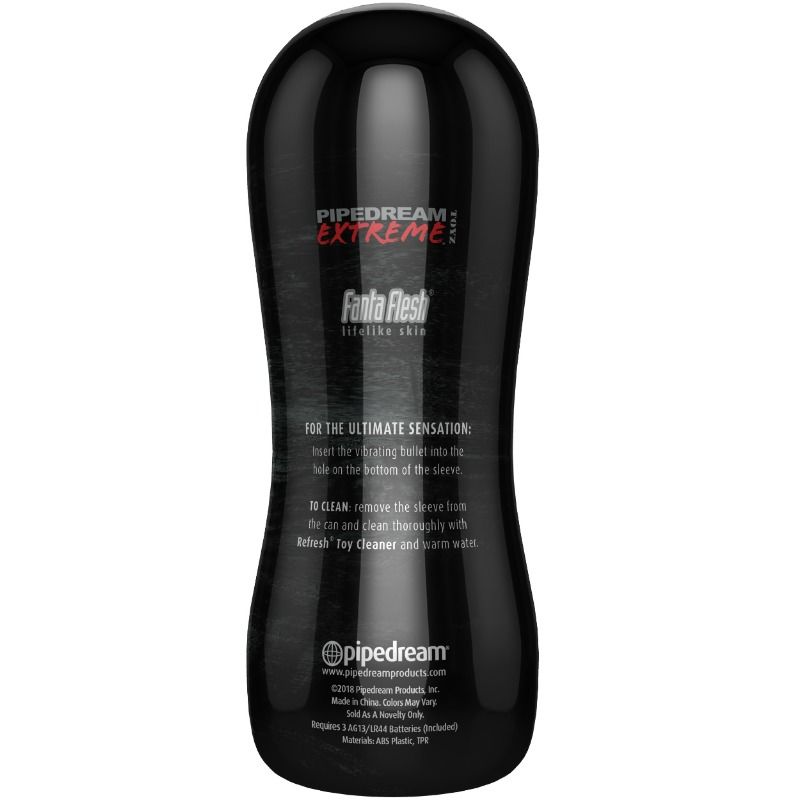 PDX Elite Oral Stroker – Vibrierender Masturbator aus Fanta Flesh