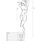 PASSION Woman BS027 – Bodystocking im Kleid-Stil, schwarz, Einheitsgrösse
