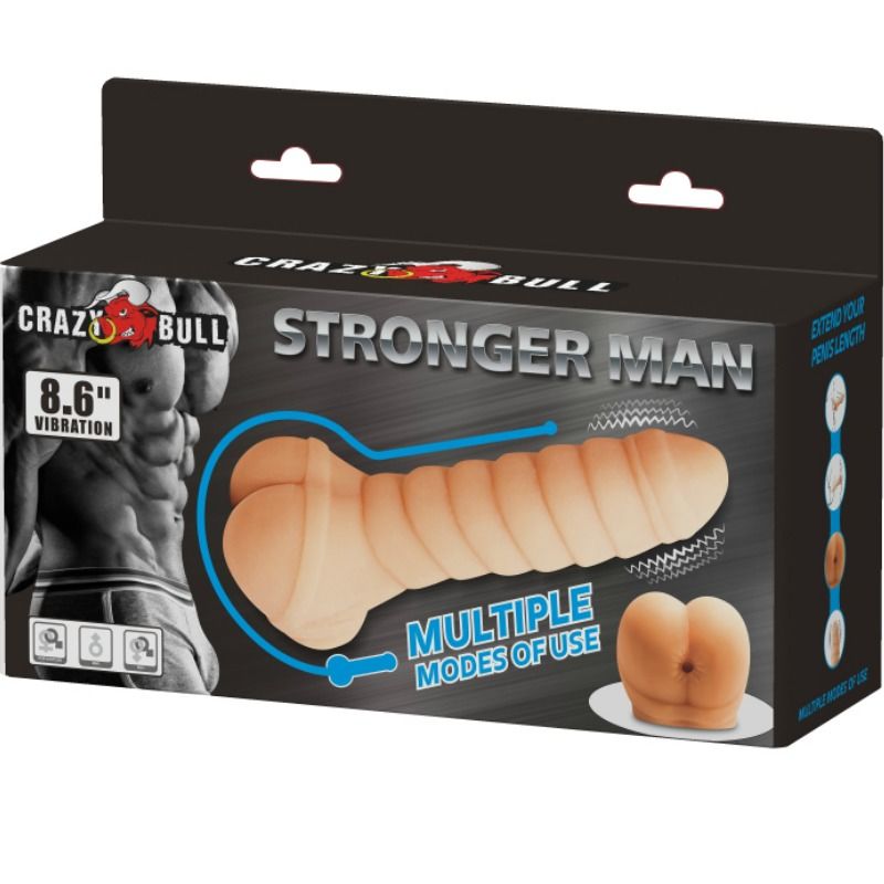 CRAZY BULL – Multifunctional penis 21.8 cm