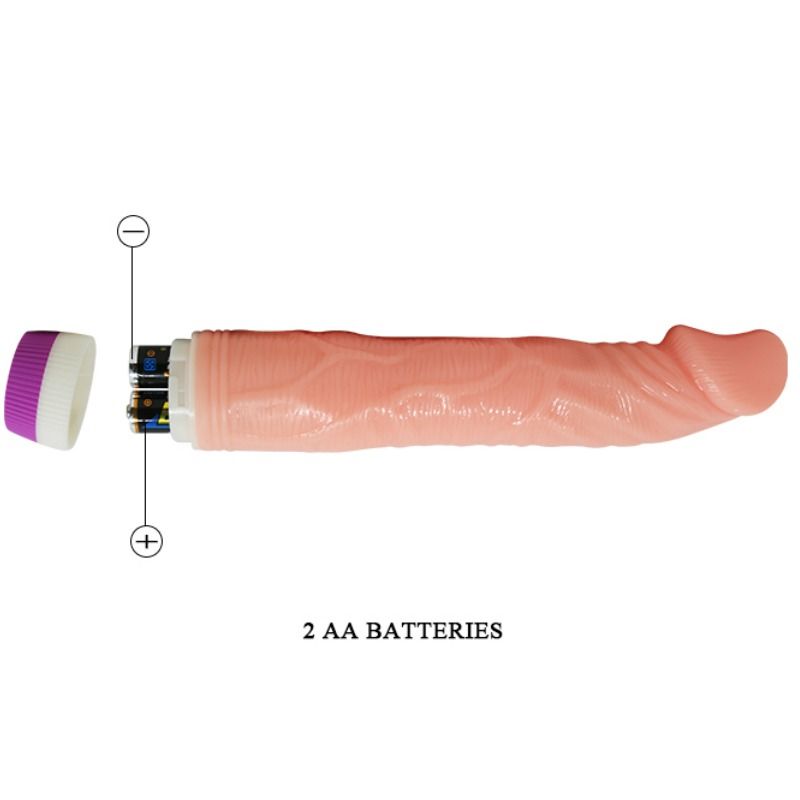 BAILE – Realistischer Vibrator, natur, 22 cm