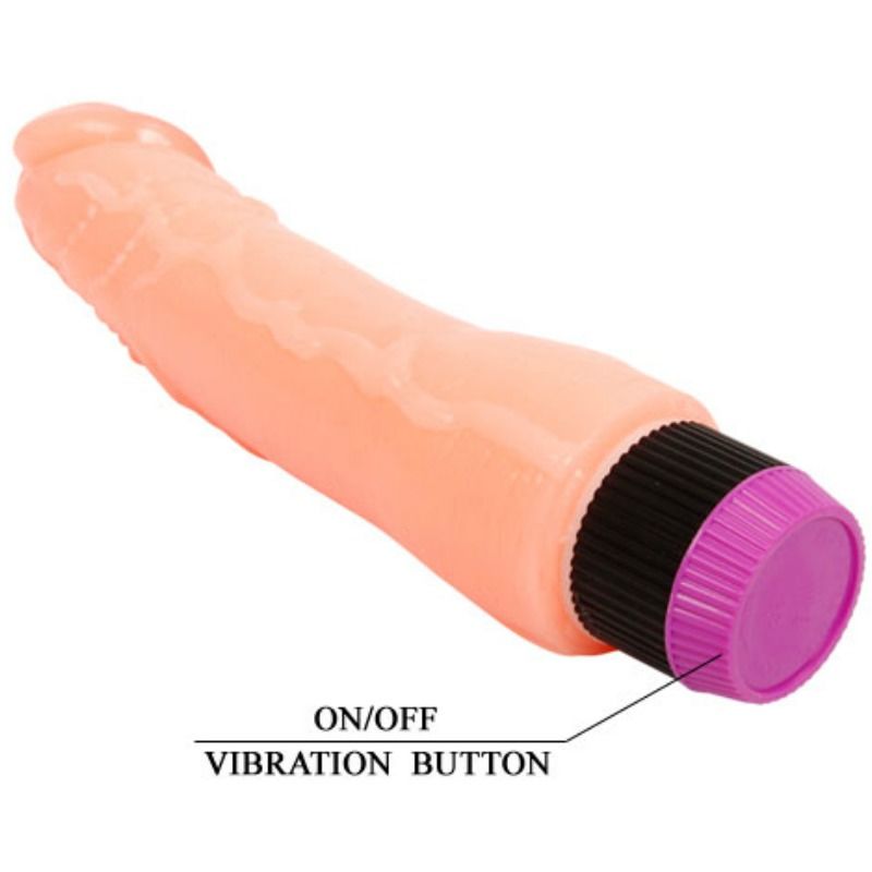 BAILE – Flexibler realistischer Vibrator, natur, 24 cm