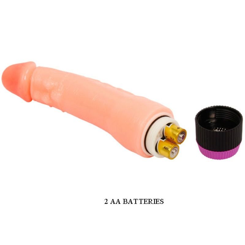 BAILE – Flexibler realistischer Vibrator, natur, 24 cm