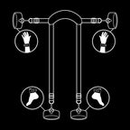 FETISH SUBMISSIVE Meisterposition-Set – 4-teiliges Fesseln-Set mit Neopren-Futter