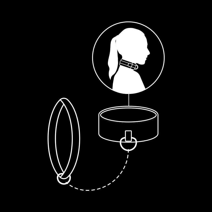 FETISH SUBMISSIVE – Noprene lining chain necklace