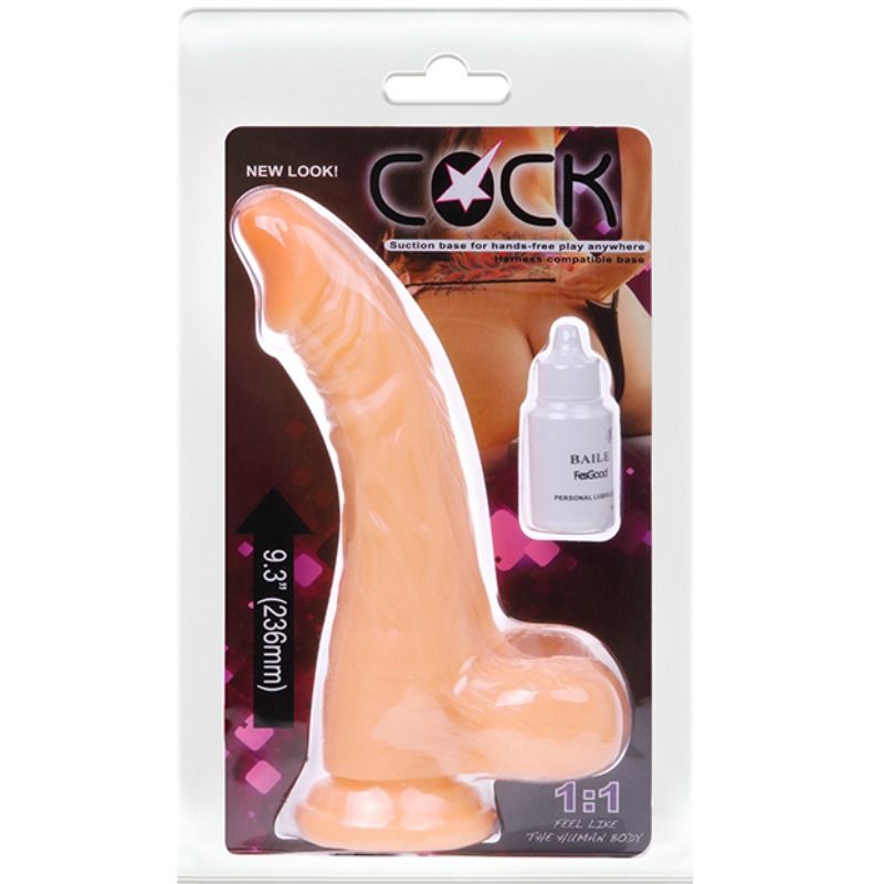 BAILE – Realistischer Vibrationsdildo mit Fernbedienung, PVC