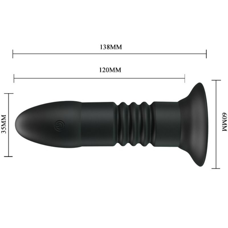 PRETTY LOVE Magic Finger Plug – Analplug mit Auf-und-Ab und Vibration