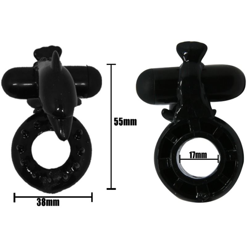 BAILE – Vibrationsring mit Delfin-Klitorisstimulator