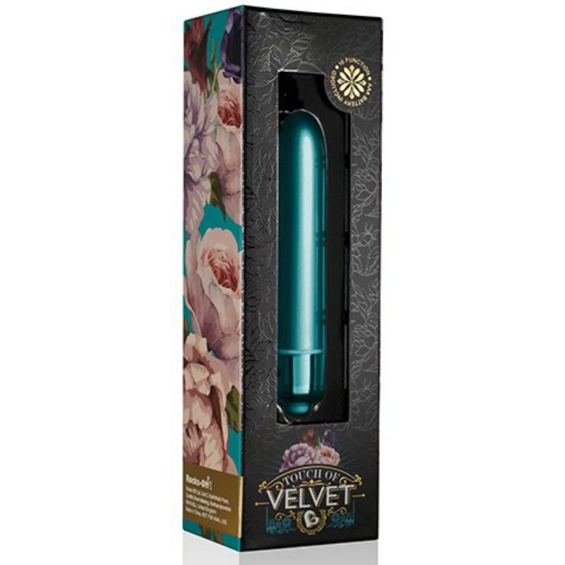 ROCKS-OFF Touch of Velvet – Vibrationskugel mit Pfauenfeder-Design