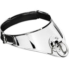 METAL HARD – Halsband mit Ring und Vorhängeschloss, 12,5 cm