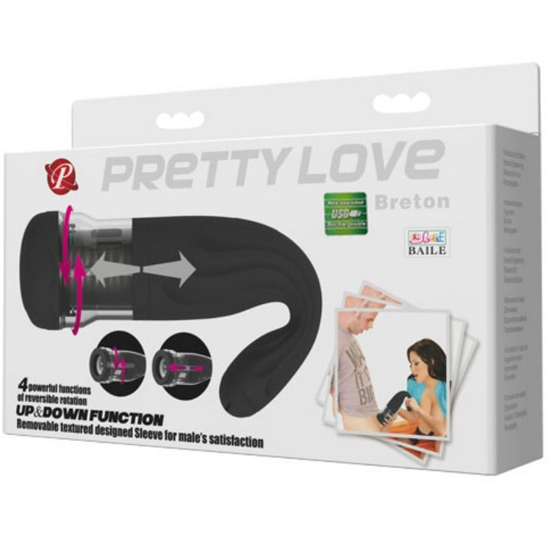PRETTY LOVE Breton – Multifunktions-Masturbator, wiederaufladbar