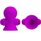PRETTY LOVE Nippelstimulatoren – 12 Vibrationsmodi, lila