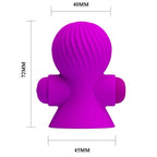 PRETTY LOVE Nippelstimulatoren – 12 Vibrationsmodi, lila