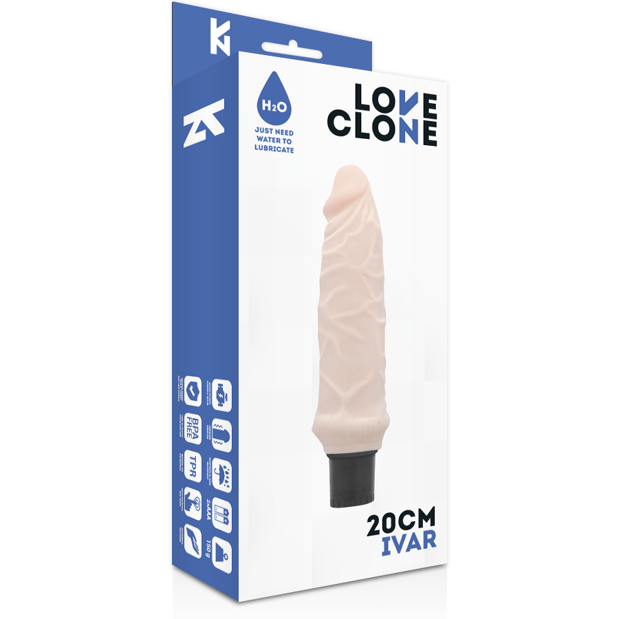 LOVECLONE Ivar – Selbstschmierender Vibrator, 20 x 3,7 cm