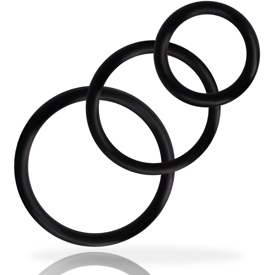 ADDICTED TOYS – Rings set for Penis black