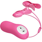 BAILE – Vibrierende Brustwarzenklammern mit Elektroschock, fuchsia