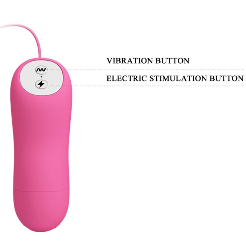 BAILE – Vibrierende Brustwarzenklammern mit Elektroschock, fuchsia