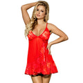 SUBBLIME – BABYDOLL FLORAL LACES ROUGE