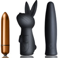 ROCKS-OFF Silhouette Dark Desire – Kaninchen-Vibrator-Set mit Etui