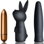 ROCKS-OFF Silhouette Dark Desire – Kaninchen-Vibrator-Set mit Etui