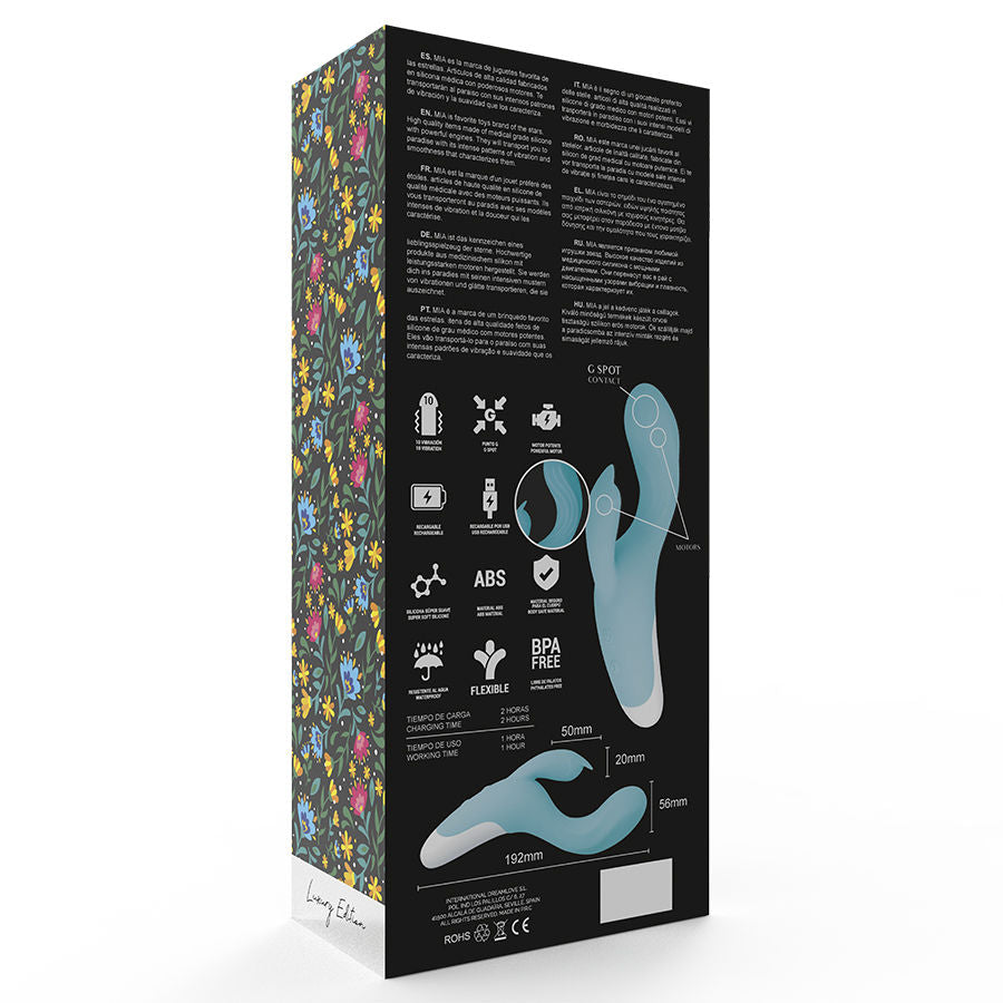 MIA – DRESDE VIBRATORE BLU TURCHESE