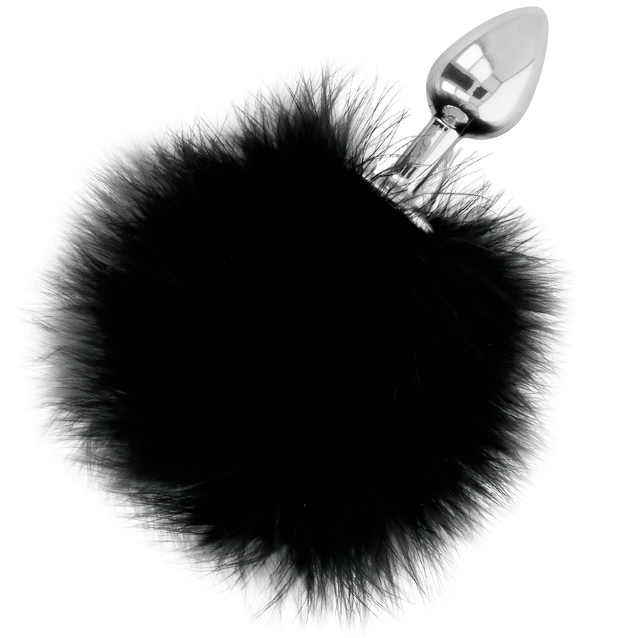 DARKNESS – Analplug mit Fuchsschwanz, Schwarz, 7 cm