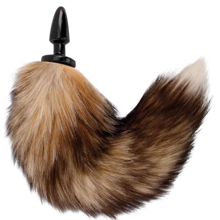 DARKNESS Fuchsschwanz-Plug – Silikon, 10 cm, Naturfarben