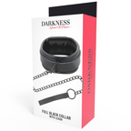 DARKNESS – Schwarzes Halsband mit Leine
