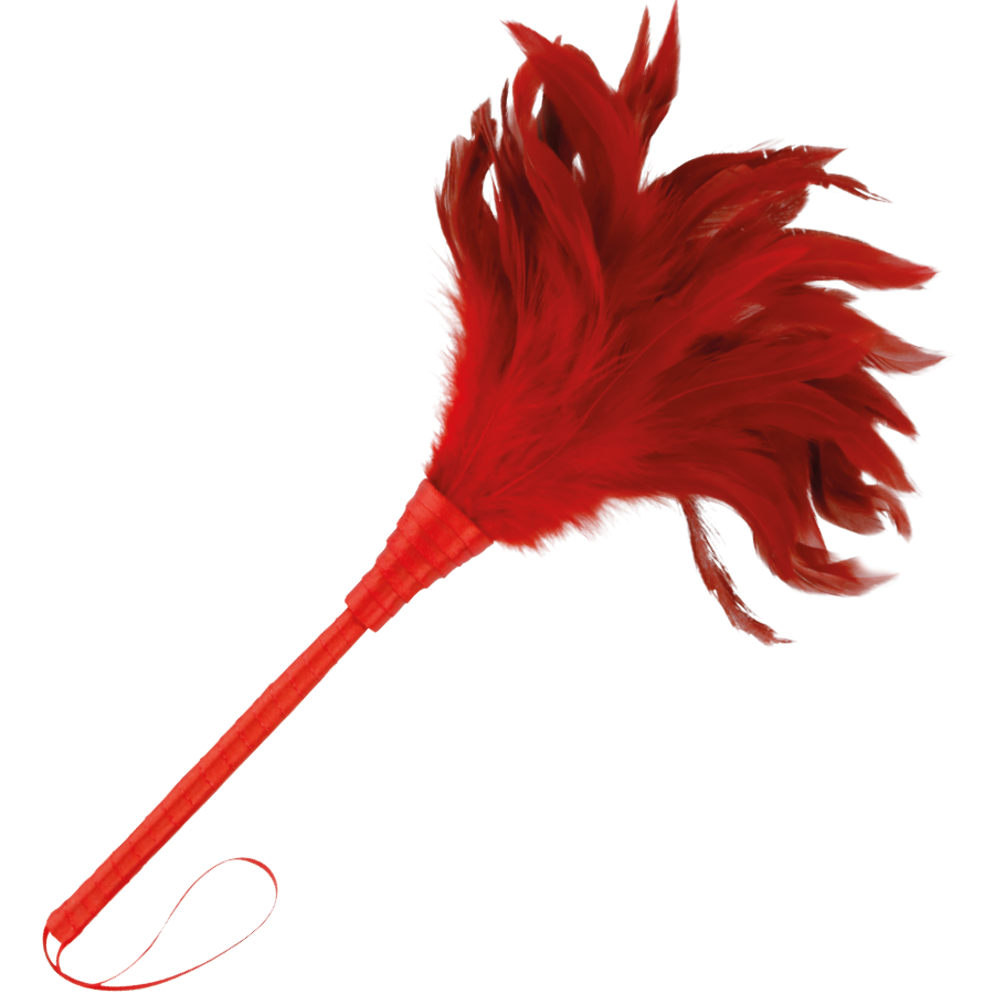 DARKNESS Kitzelfeder – Stimulierstift, Rot, 24 cm