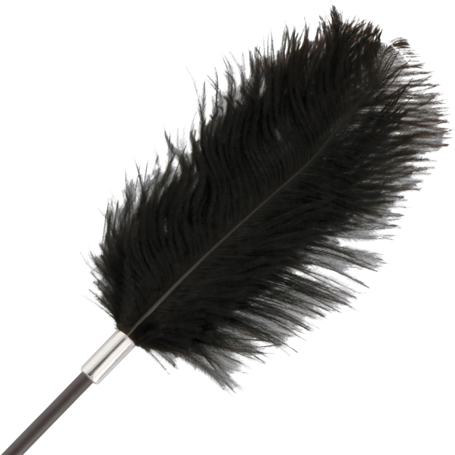 DARKNESS – Frusta di piume nera dellamore 56 cm